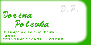 dorina polevka business card